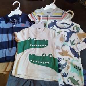 Bundle of little boys Carter's outfits